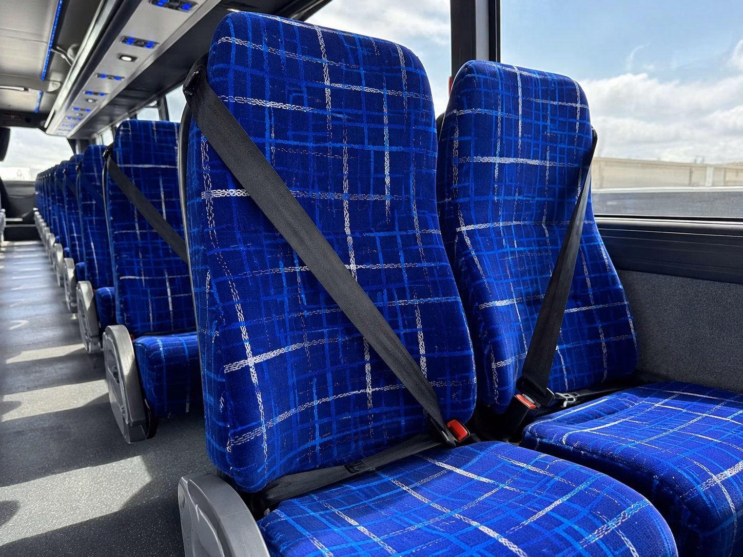 san jose charter bus interior