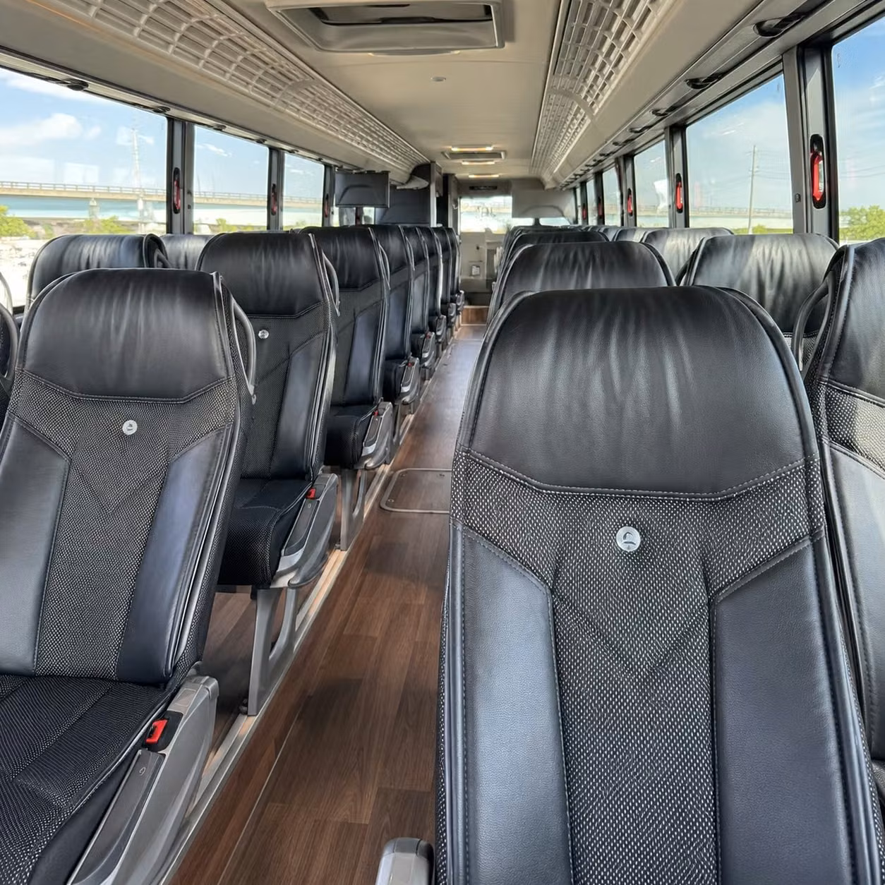san jose charter bus rental interior